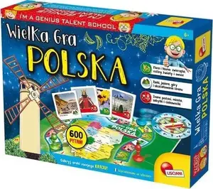 Galda spēle Lisciani I'm a Genius – Wielka Gra Polska (Polijas izdevums, ģimenes viktorīna)