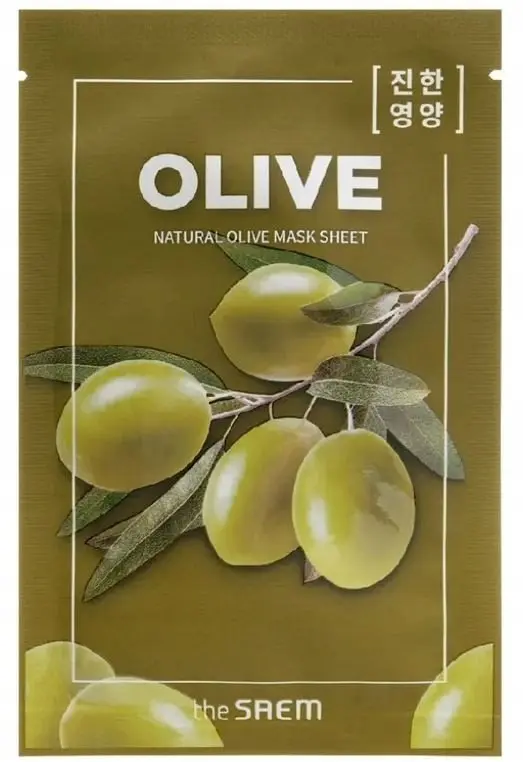 TheSaem Natural Mask Sheet Olive auduma