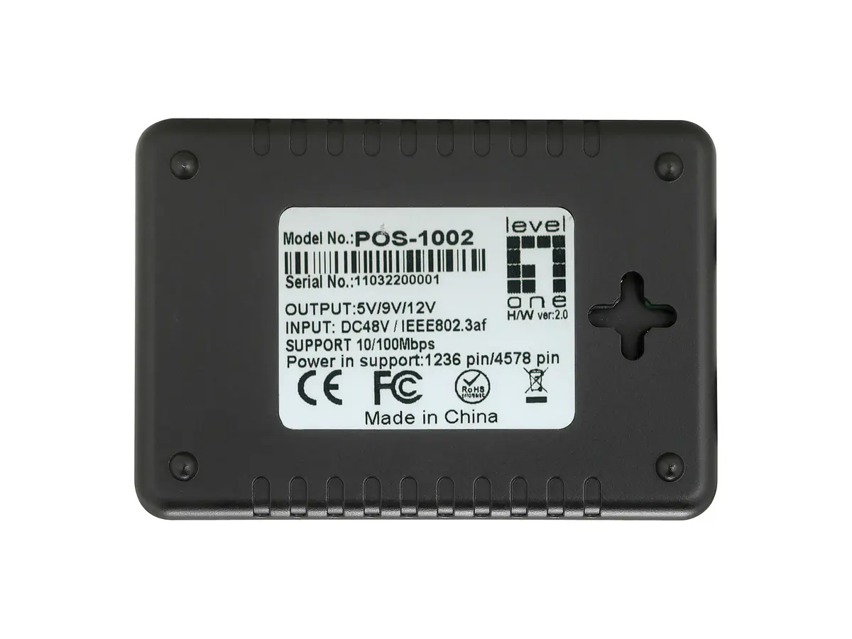 LevelOne POS-1002 Fast Ethernet PoE sadalītājs Photo 3