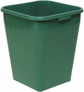 Bantex Paper Bin, 25 Liters, Green, Polypropylene