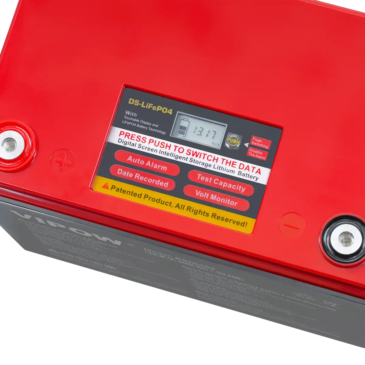 Vipow LiFePO4 12.8V 100Ah akumulators ar Bluetooth Photo 2