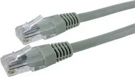 4World RJ45 patch kabelis, Cat 5e UTP, liets uzgalis, 0.5 m, pelēks