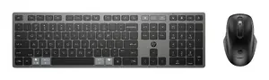 Комплект HP 720: полноразмерная беспроводная клавиатура и мышь, USB и Bluetooth, черный