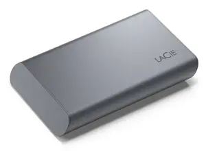 LaCie Mobile SSD Secure 1TB External Drive, USB 3.2 Gen 2, Grey
