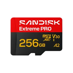 SanDisk Extreme PRO 256 GB MicroSDHC UHS-I Memory Card with 250 MB/s Read and 170 MB/s Write Speed