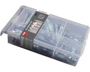 TOX Acrobat Screw and Wall Plug Kit, 120 Pieces, 52 mm