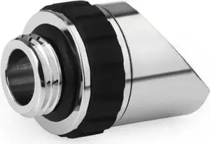 Alphacool Apex Grip Adapter 45° G1/4 Male to G1/4 Female Rotating Chrome
