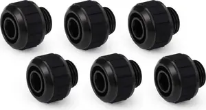 Alphacool Apex Grip Compression Fitting 13/10mm G1/4 Black 6-Pack
