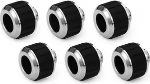 Alphacool Apex Grip HardTube Fitting 13mm G1/4 Chrome 6-Pack