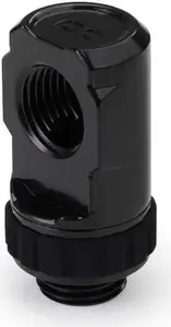 Alphacool Apex Grip Adapter 90° G1/4 Male to Female Swivel Connector Black