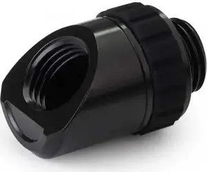 Alphacool Apex Grip Adapter 45° G1/4 Male to G1/4 Female Rotating Black