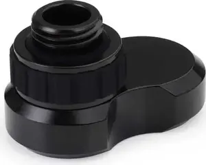 Alphacool Apex Grip Offset Adapter 16mm G1/4 Male to G1/4 Female Rotatable Black