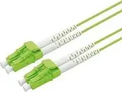 Newlink OM5 LC-LC Fibre Optic Cable, 5m, 50/125um, LSZH, Lime Green