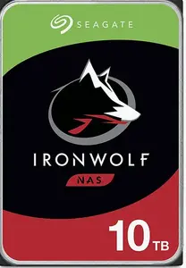 Seagate IronWolf ST10000VN000 Internal Hard Drive 10 TB 7200 RPM 256 MB 3.5" SATA III