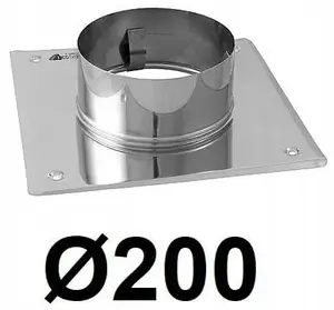 SpiroFlex SX-WN200PDW2 nerūsējošā tērauda jumta plāksne ventilācijas izvadam 200 mm