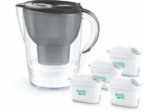Фильтр-кувшин BRITA Marella 2.4 л с 4 картриджами MaxtraPro, графитовый
