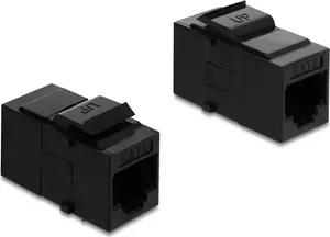 Delock Keystone Module RJ14 to RJ14 Coupler Cat.3 Black