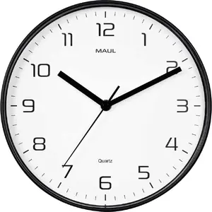 Maul MAULdrip Wall Clock, 25 cm, Quartz Movement, Black