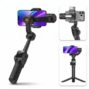 AOCHUAN S3 Smartphone Gimbal with AI Tracking Sensor, Black