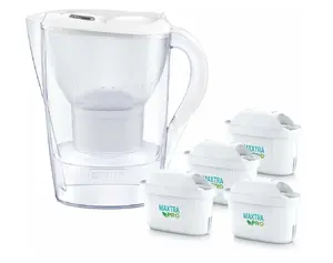 Фильтр-кувшин BRITA Marella с 4 картриджами Maxtra Pro, 2.4 л, белый