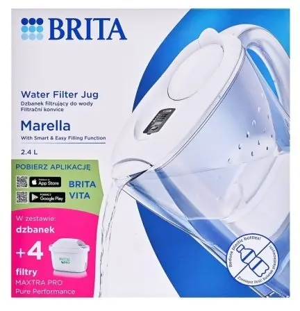 Фильтр-кувшин BRITA Marella 2.4 л с 4 картриджами Maxtra Pro Photo 2