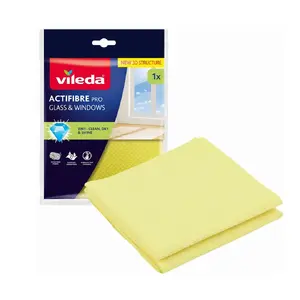Vileda Actifibre Pro Glass and Window Cleaning Cloth