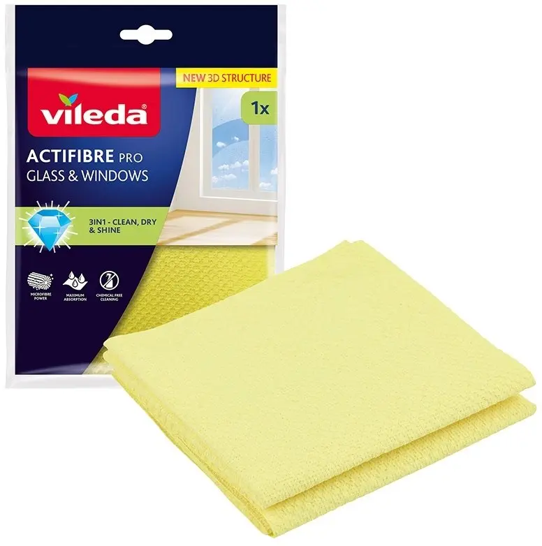 Vileda Actifibre Pro Glass and Window Cloth Photo 3