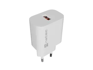 Natec Ribera USB Charger 1X USB-A 18W, White