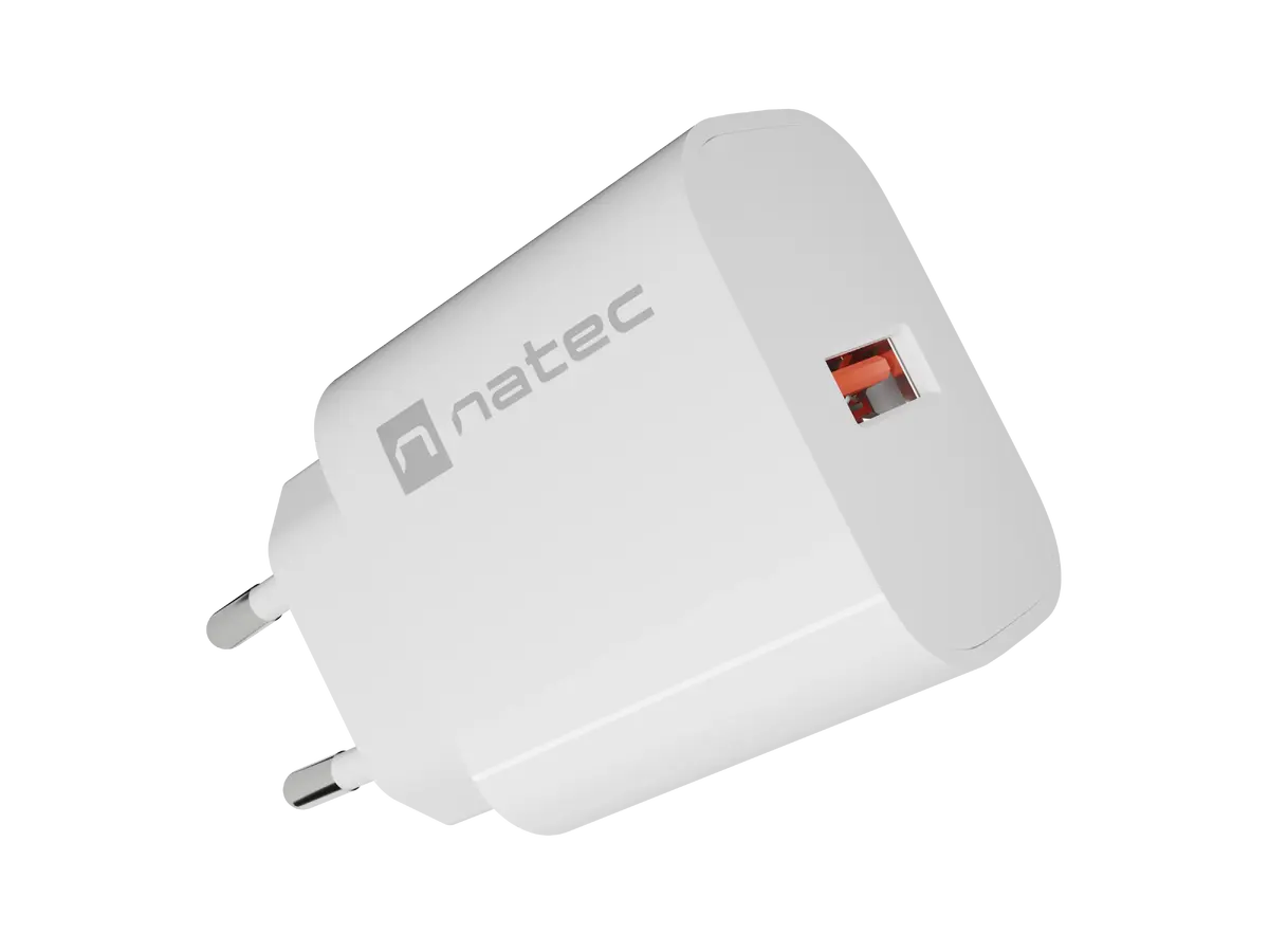 Natec Ribera 18W USB-A sienas lādētājs Photo 3