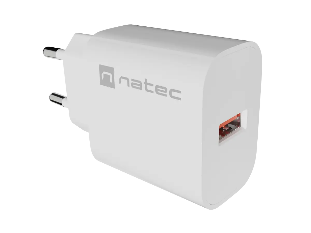 Natec Ribera 18W USB-A sienas lādētājs Photo 6