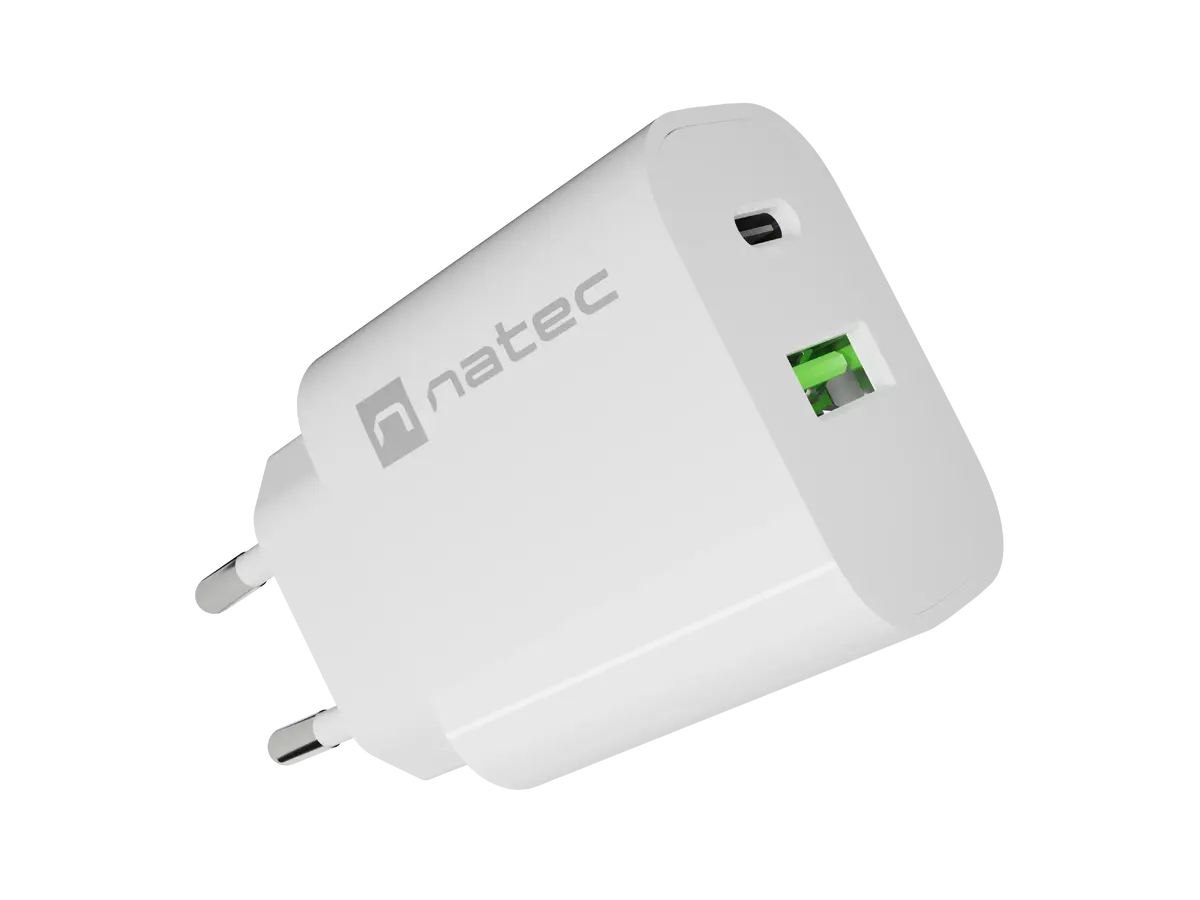 Natec Ribera 20W USB-A un USB-C sienas lādētājs Photo 3
