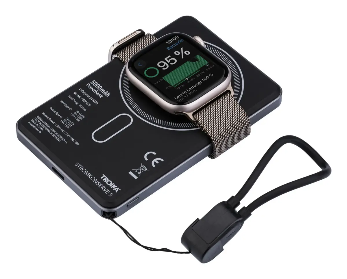 TROIKA POP50 Power Bank 5000 mAh Wireless Charger Photo 4