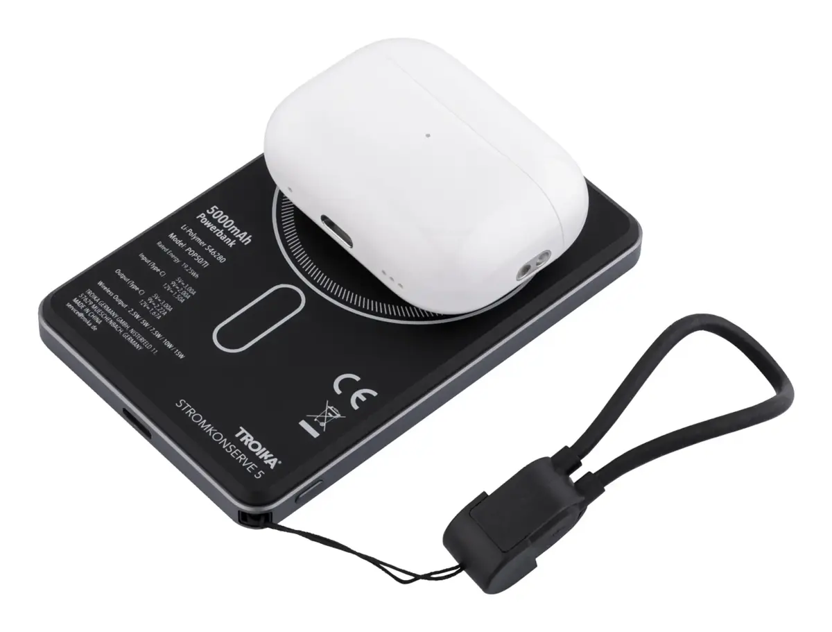 TROIKA POP50 Power Bank 5000 mAh Wireless Charger Photo 5