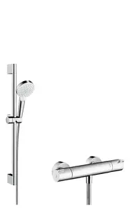 Душевая система Hansgrohe Crometta с термостатом, хром/белый
