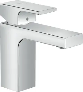 Смеситель для раковины Hansgrohe Vernis Shape 100 с донным клапаном, хром