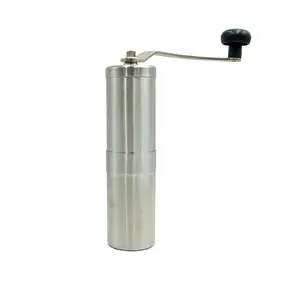 Porlex Tall Manual Coffee Grinder with Stainless Steel Housing and Ceramic Burrs