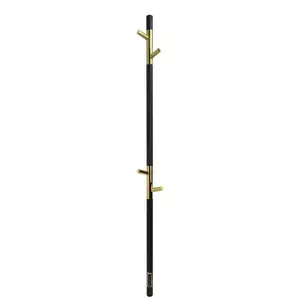 Towel Heater L.15X140BL&GLD.PREMIUM Black and Gold Finish