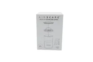 Контейнер для хранения кофе Airscape из нержавеющей стали, средний, матовый белый