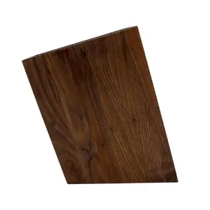 Continenta Knife Block with Flexible Insert, Slanted, Walnut