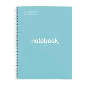 MAUL A4 Writing Notebook, 80 Sheets, 90 g/m², Squared, Hardcover, Blue