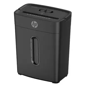 HP One Shred 6CC Paper and Credit Card Shredder, Particle-Cut, 14L Basket, Black