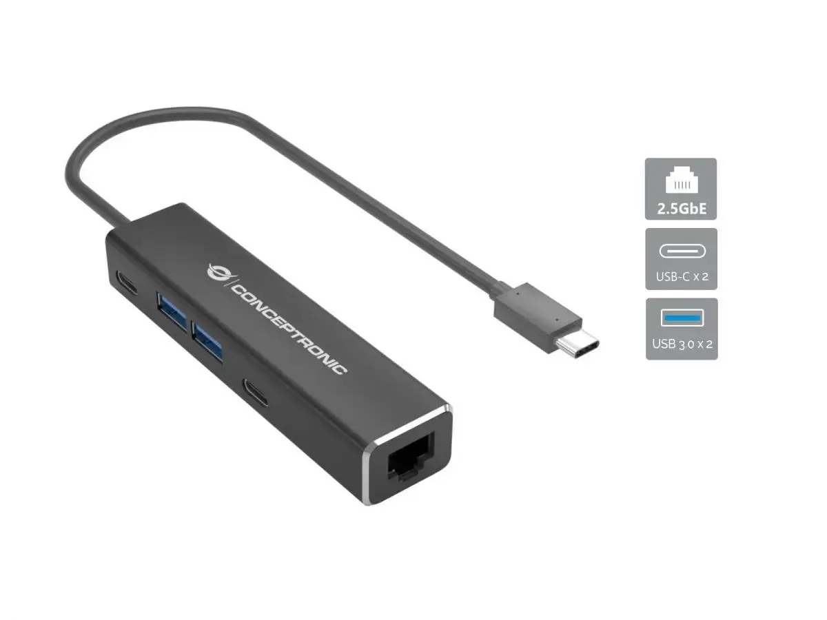Conceptronic ABBY14B 2.5G Ethernet USB 3.2 Gen 1 Adapter Photo 2