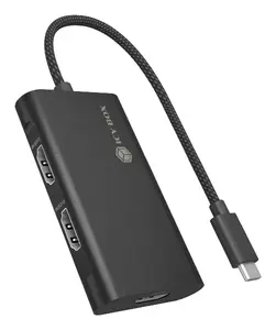 Адаптер ICY BOX USB Type-C на 3x HDMI, поддержка 8K, 144 Гц