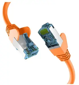 EFB Elektronik Cat7 S/FTP Networking Cable, 50 m, RJ-45, Orange