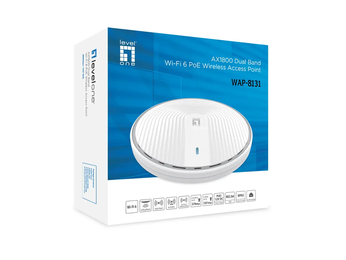 LevelOne WAP-8131 AX1800 Wi-Fi 6 Access Point Photo 6