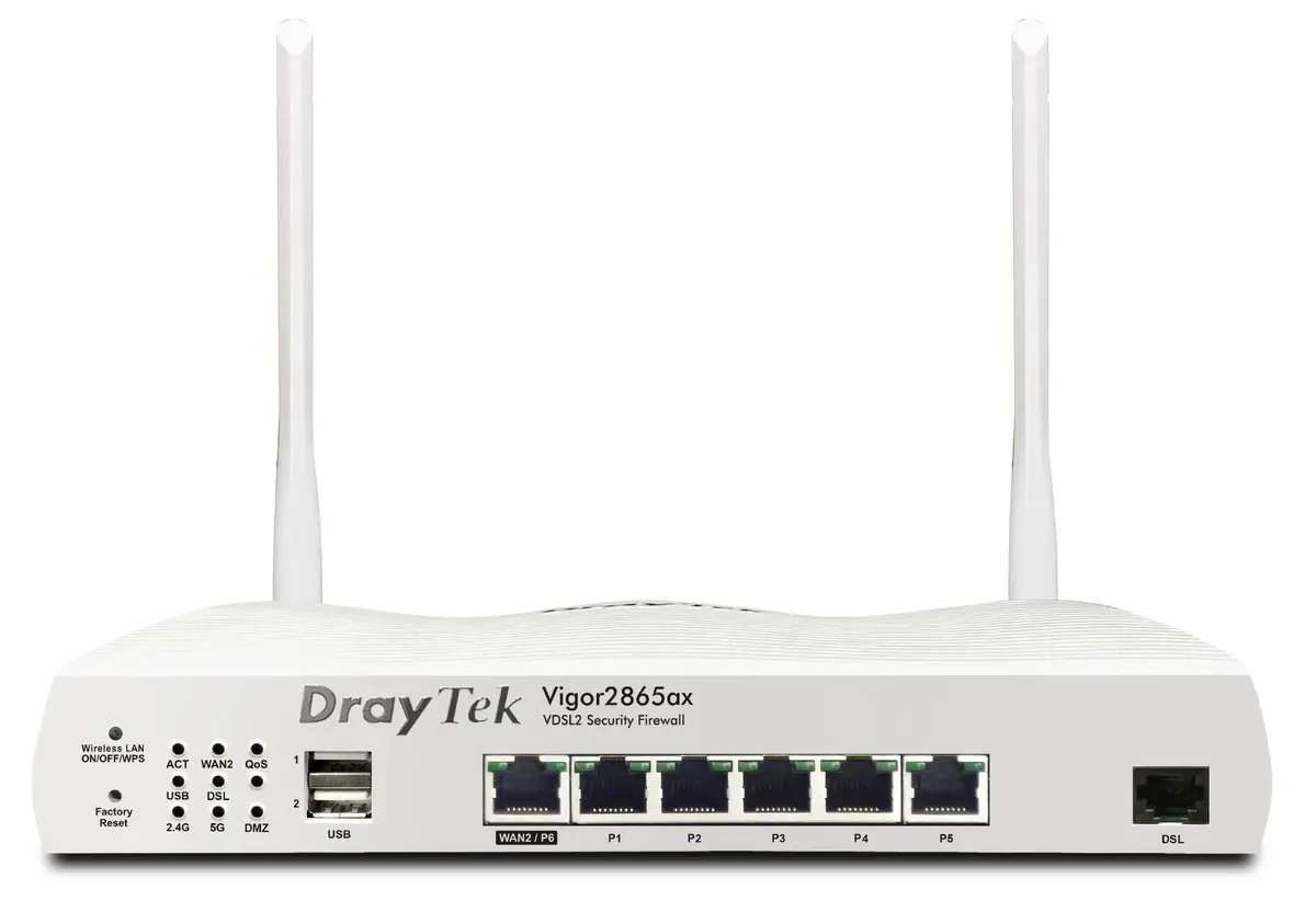 DrayTek Vigor 2865ax bezvadu maršrutētājs | Wi-Fi 6 Photo 2