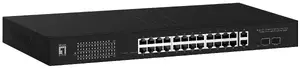 LevelOne GEP-2841 pārvaldāms L2 Gigabit Ethernet tīkla komutators ar 26 PoE portiem