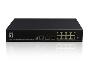 Управляемый гигабитный PoE-коммутатор LevelOne KILBY GEP-1061, 10 портов, 8 x PoE, 2 x SFP, 125 Вт