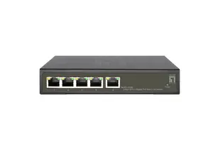 LevelOne Hilbert GES-2105P 5-Port Gigabit PoE Smart Lite Switch, 60W PoE Budget