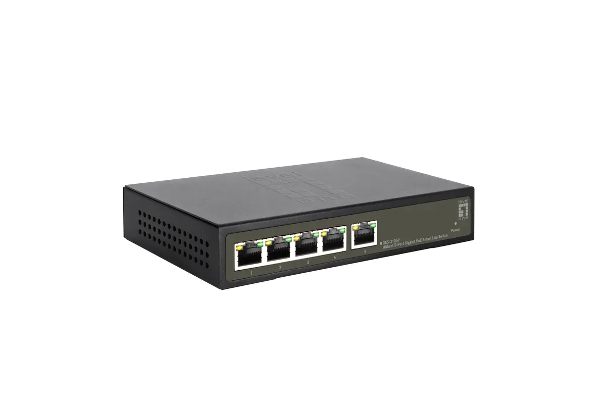 LevelOne Hilbert GES-2105P 5-portu Gigabit PoE komutators Photo 4